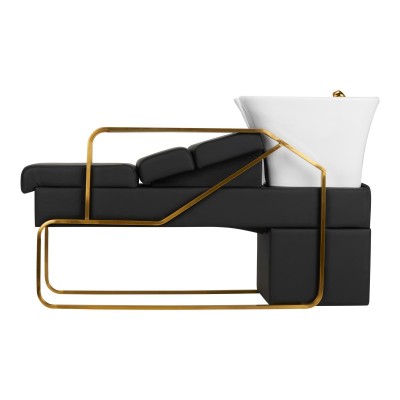 Gabbiano myjnia fryzjerska Diana złoto czarna -Meble fryzjerskie- 