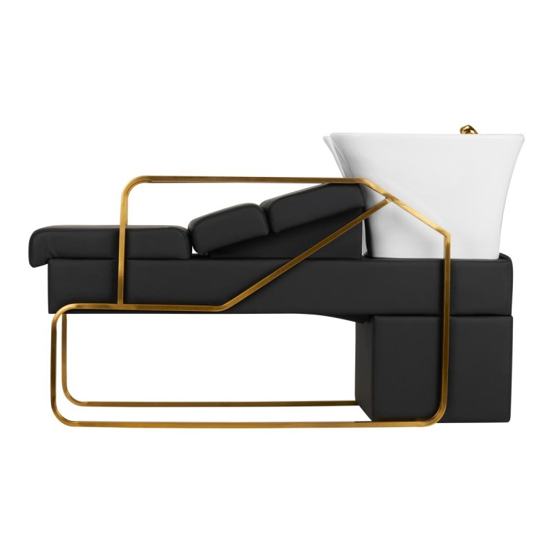 Gabbiano myjnia fryzjerska Diana złoto czarna -Meble fryzjerskie- 