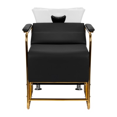 Gabbiano myjnia fryzjerska Mayka złoto czarna -Meble fryzjerskie- 