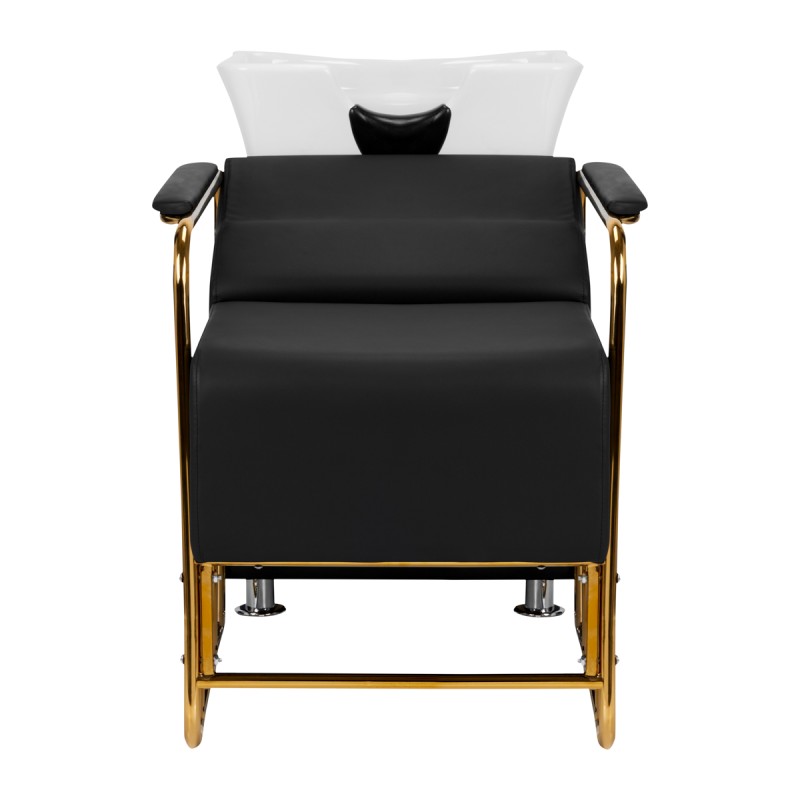 Gabbiano myjnia fryzjerska Mayka złoto czarna -Meble fryzjerskie- 