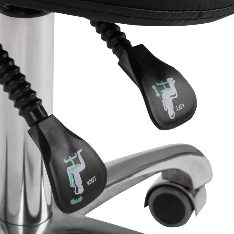 Taboret kosmetyczny 1004 Giovanni czarny -Taborety kosmetyczne i hokery- 