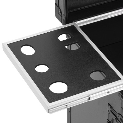 Gabbiano mobilny pomocnik fryzjerski barberski V21 czarny -Stanowiska kosmetyczne i kuferki- 