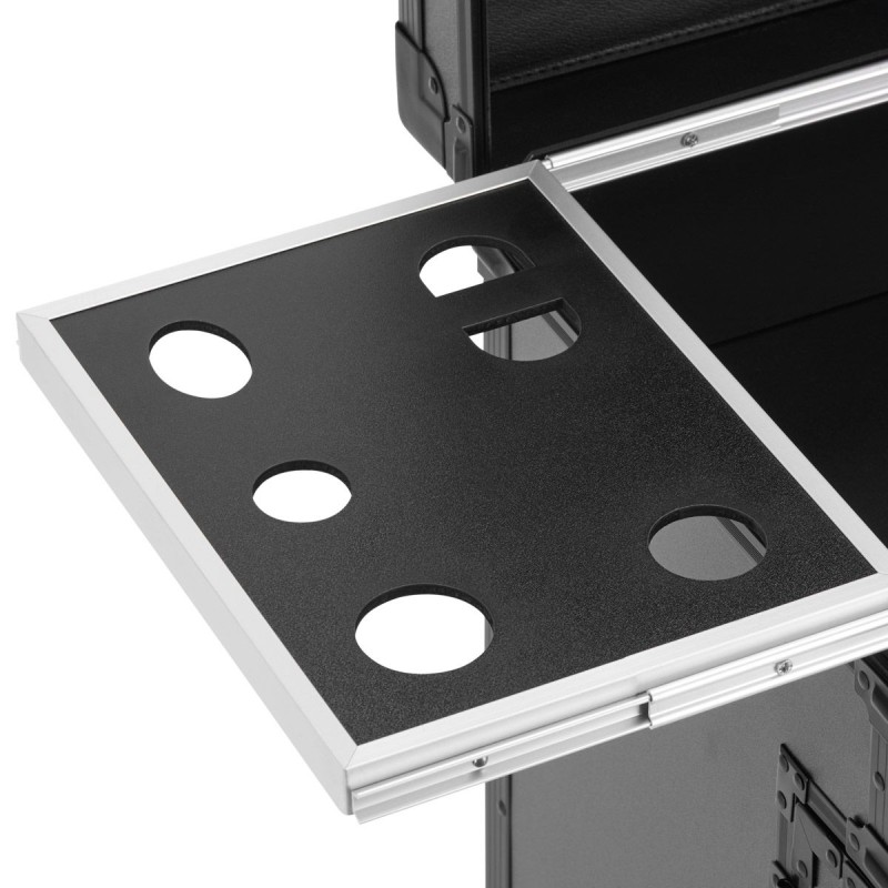 Gabbiano mobilny pomocnik fryzjerski barberski V21 czarny -Stanowiska kosmetyczne i kuferki- 