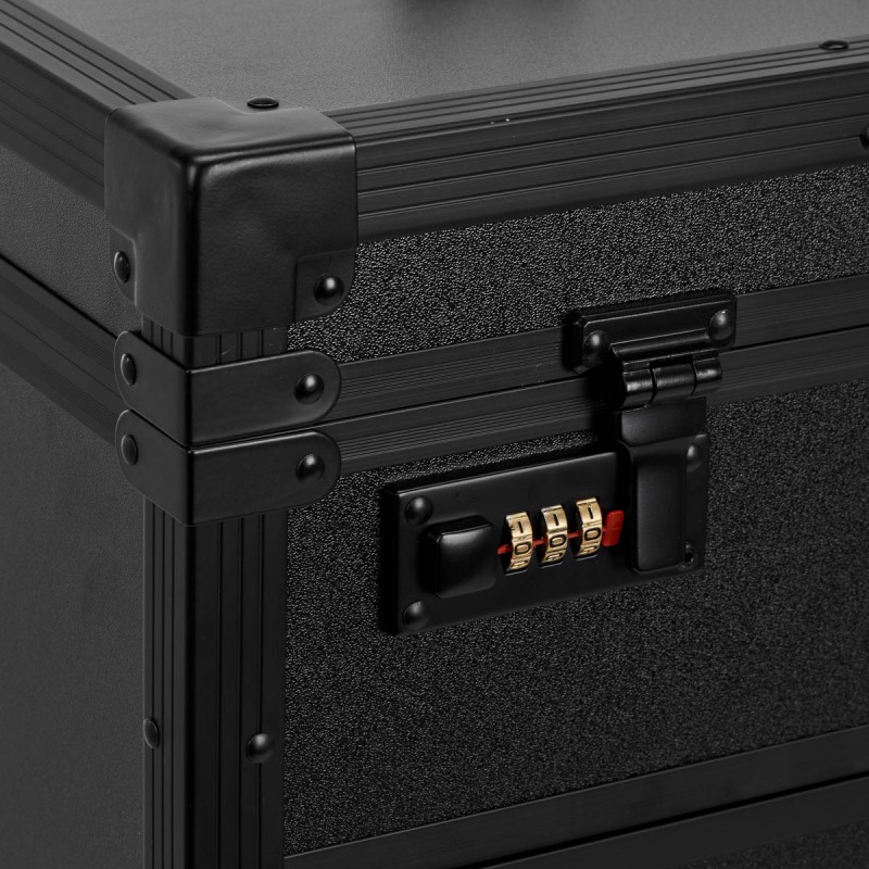 Gabbiano mobilny pomocnik fryzjerski barberski V21 czarny -Stanowiska kosmetyczne i kuferki- 