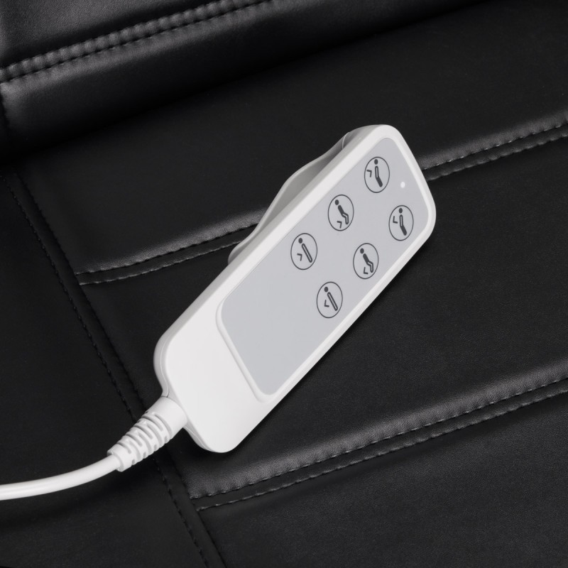 Fotel kosmetyczny elektryczny SILLON Lux 273b 3 silniki czarny -Fotele kosmetyczne- 