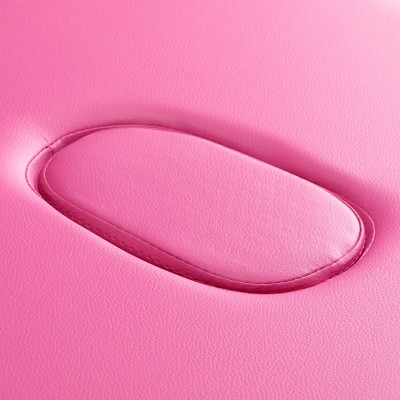 Stół składany do masażu aluminiowy komfort Activ Fizjo 2 segmentowe róż czarne aluminium -Łóżka kosmetyczne- 