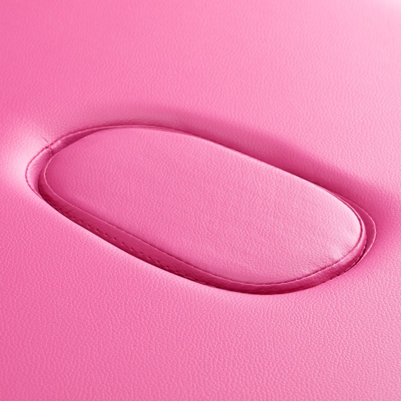 Stół składany do masażu aluminiowy komfort Activ Fizjo 2 segmentowe róż czarne aluminium -Łóżka kosmetyczne- 