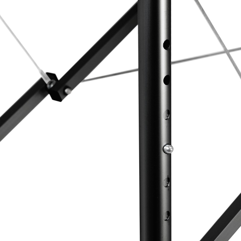 Stół składany do masażu aluminiowy komfort Activ Fizjo 2 segmentowe róż czarne aluminium -Łóżka kosmetyczne- 