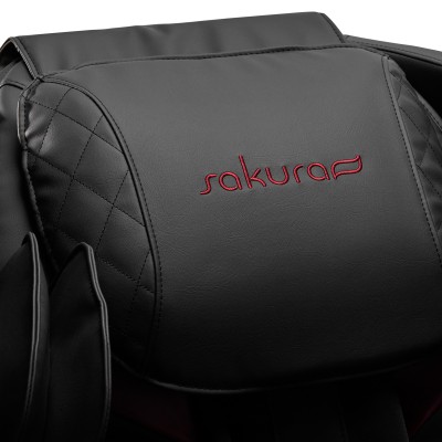 Sakura fotel masujący Standard 801 czarno-czerwony -Fotele do masażu- 