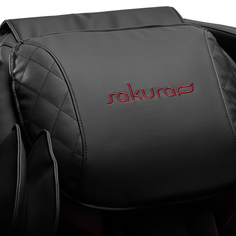 Sakura fotel masujący Standard 801 czarno-czerwony -Fotele do masażu- 