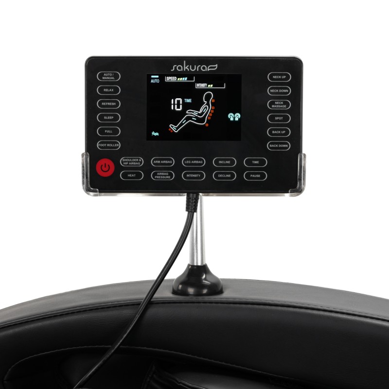 Sakura fotel masujący Standard 801 czarno-czerwony -Fotele do masażu- 