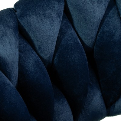 4Rico Hoker barowy QS-B313a aksamit granatowy -Fotele kosmetyczne- 