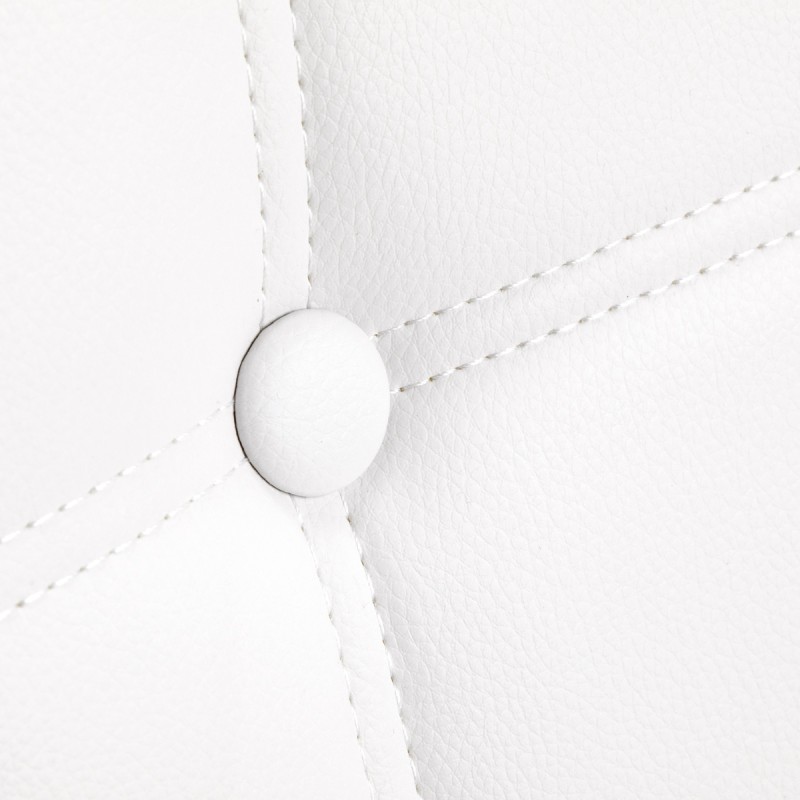 4Rico Krzesło skandynawskie QS-185 eco skóra białe -Fotele kosmetyczne- 