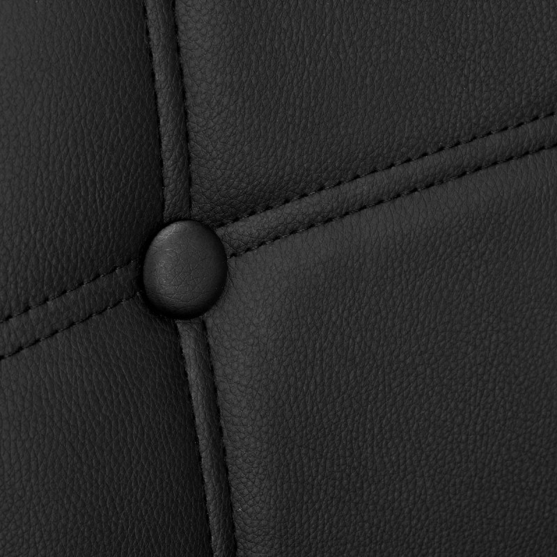 4Rico Krzesło skandynawskie QS-185 eco skóra czarne -Fotele kosmetyczne- 