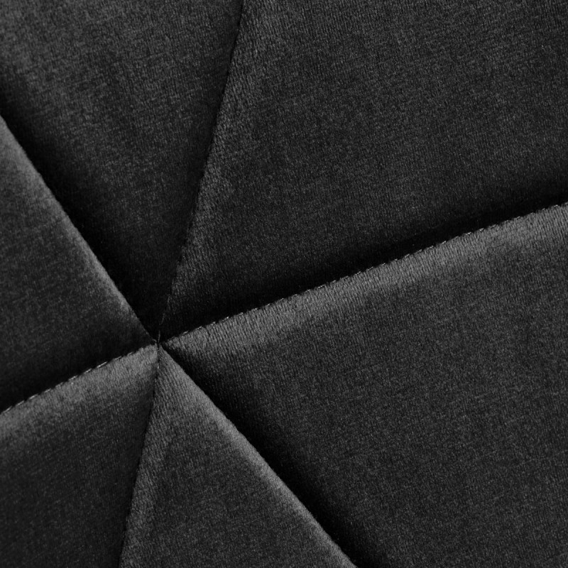 4Rico Krzesło skandynawskie QS-186 aksamit czarne -Fotele kosmetyczne- 