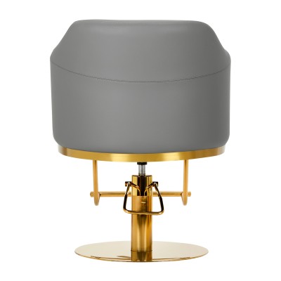 Gabbiano Fotel fryzjerski Burgos złoto szary -Meble fryzjerskie- 