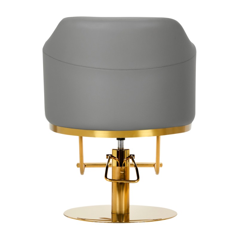 Gabbiano Fotel fryzjerski Burgos złoto szary -Meble fryzjerskie- 