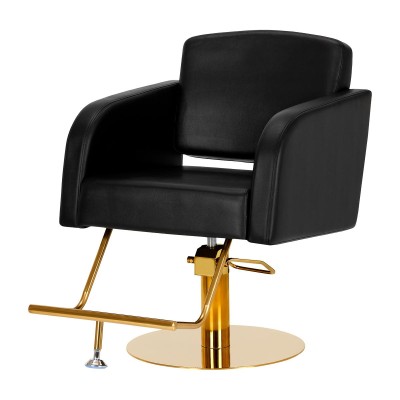 Gabbiano fotel fryzjerski Turyn złoto czarny -Meble fryzjerskie- 