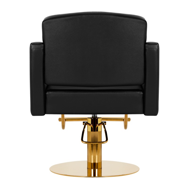 Gabbiano fotel fryzjerski Turyn złoto czarny -Meble fryzjerskie- 
