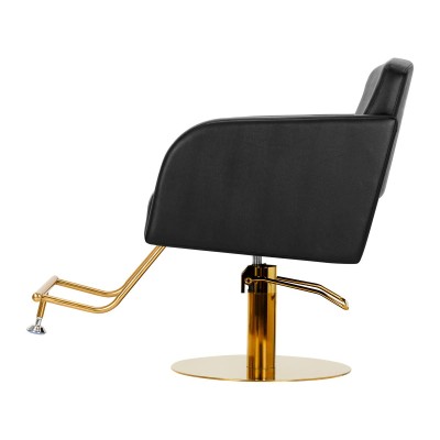 Gabbiano fotel fryzjerski Turyn złoto czarny -Meble fryzjerskie- 