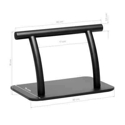 Gabbiano podnóżek fryzjerski L005S czarny -Podnóżki fryzjerskie- 