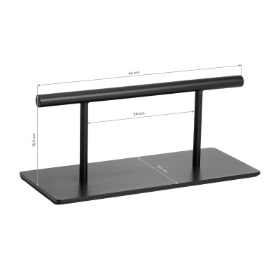 Gabbiano podnóżek fryzjerski L008B czarny -Podnóżki fryzjerskie- 