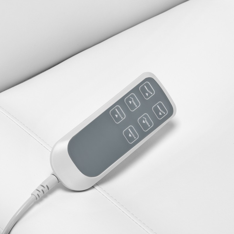 Elektryczny fotel kosmetyczny SILLON CLASSIC 3 silniki biały -Fotele kosmetyczne- 