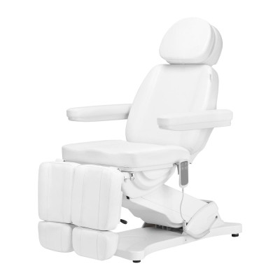 Elektryczny fotel kosmetyczny SILLON CLASSIC 2 silniki pedi biały -Fotele kosmetyczne- 