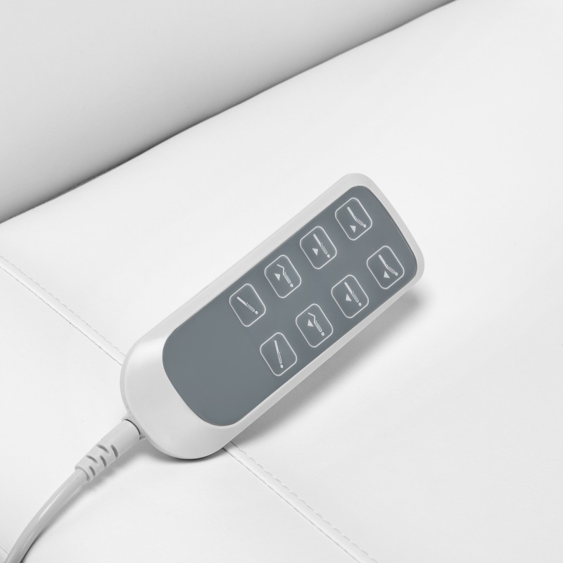 Elektryczny fotel kosmetyczny SILLON CLASSIC 4 silniki z kołyską biały -Fotele kosmetyczne- 