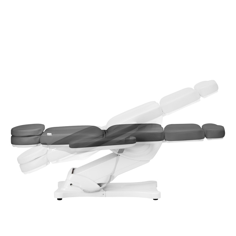 Elektryczny fotel kosmetyczny SILLON CLASSIC 4 silniki z kołyską szary -Fotele kosmetyczne- 