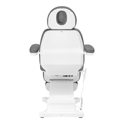 Elektryczny fotel kosmetyczny SILLON CLASSIC 4 silniki z kołyską szary -Fotele kosmetyczne- 