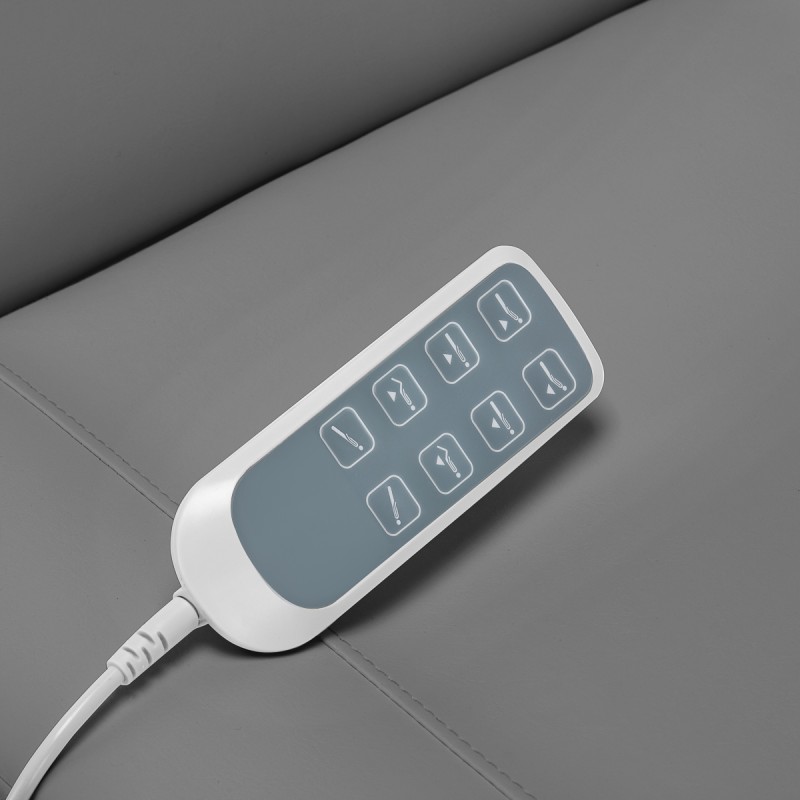 Elektryczny fotel kosmetyczny SILLON CLASSIC 4 silniki z kołyską szary -Fotele kosmetyczne- 