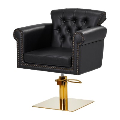 Gabbiano fotel fryzjerski Berlin złoto czarny -Meble fryzjerskie- 