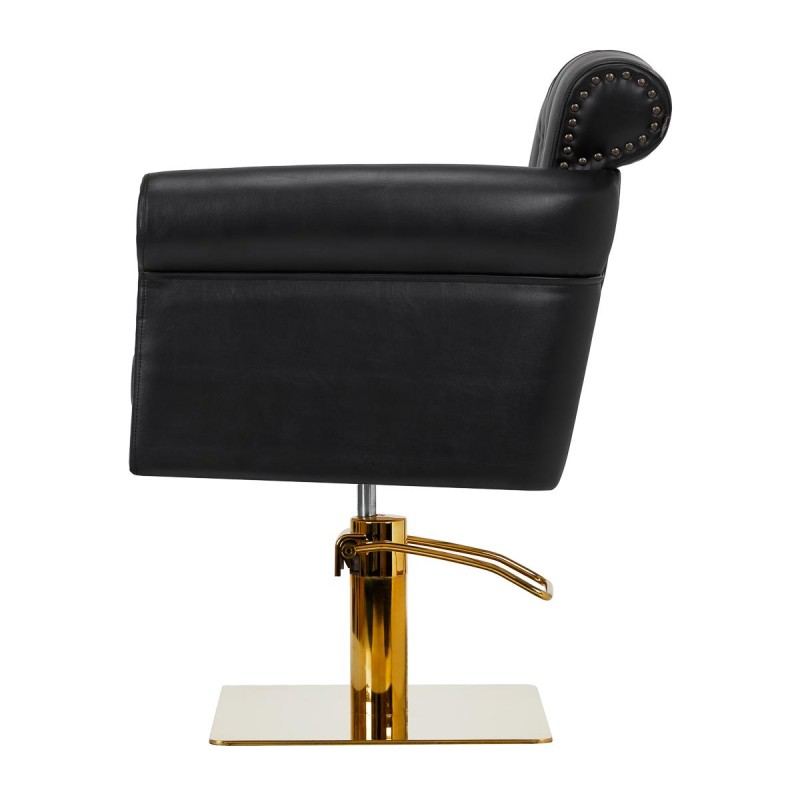 Gabbiano fotel fryzjerski Berlin złoto czarny -Meble fryzjerskie- 
