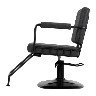 Gabbiano fotel fryzjerski Katania Loft Old Leather czarny -Meble fryzjerskie- 
