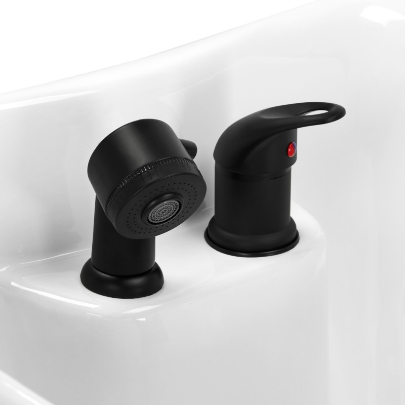 Gabbiano myjnia fryzjerska Turyn czarna -Meble fryzjerskie- 