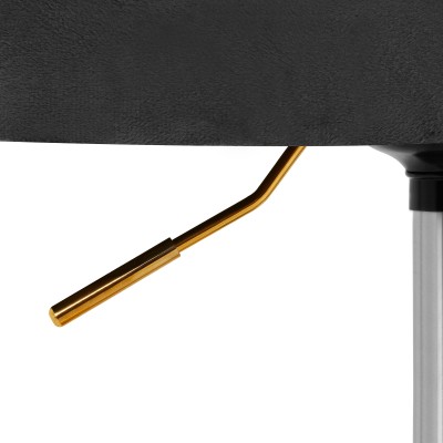 4Rico Krzesło obrotowe QS-OF213G aksamit szare -Fotele kosmetyczne- 