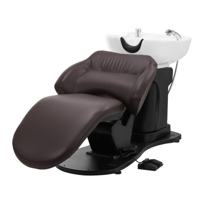 Gabbiano elektryczna myjnia fryzjerska TRYCHO brązowa -Meble fryzjerskie- 