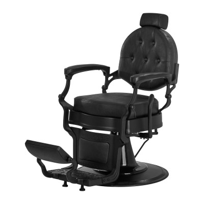 Gabbiano fotel barberski President Czarny -Fotele barberskie- 