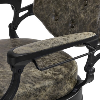 Gabbiano fotel barberski President Old Leather Zielony -Fotele barberskie- 