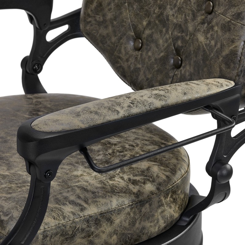 Gabbiano fotel barberski President Old Leather Zielony -Fotele barberskie- 