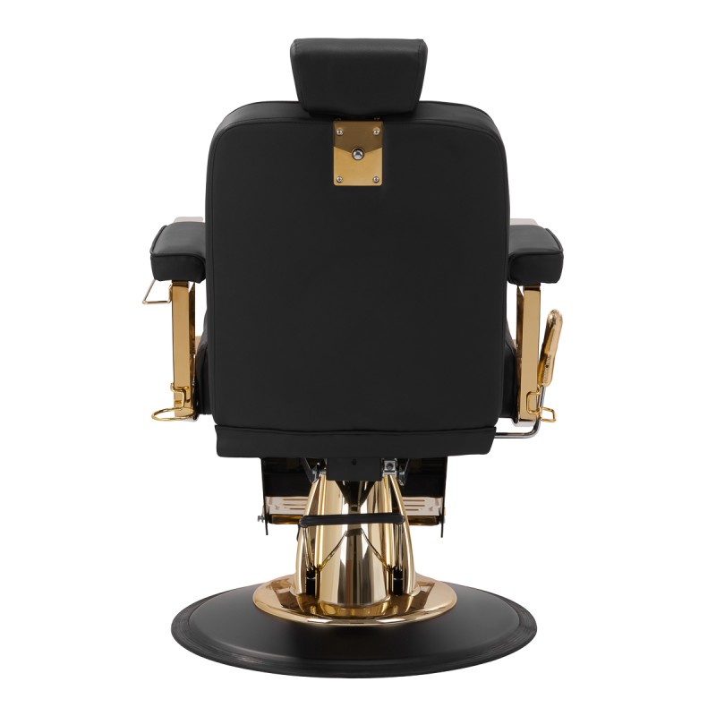 Gabbiano fotel Barberski Marcus złoto czarny -Fotele barberskie- 