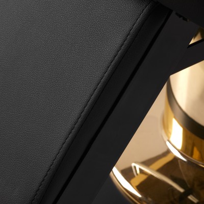 Gabbiano fotel Barberski Marcus złoto czarny -Fotele barberskie- 