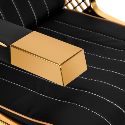 Gabbiano myjnia barberska Marcus złoto czarna -Fotele barberskie- 