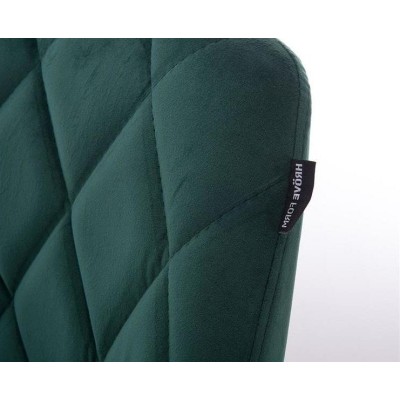 HOKER EMILIO CROSS BUTELKOWA ZIELEŃ WELUR -Fotele Welurowe- 