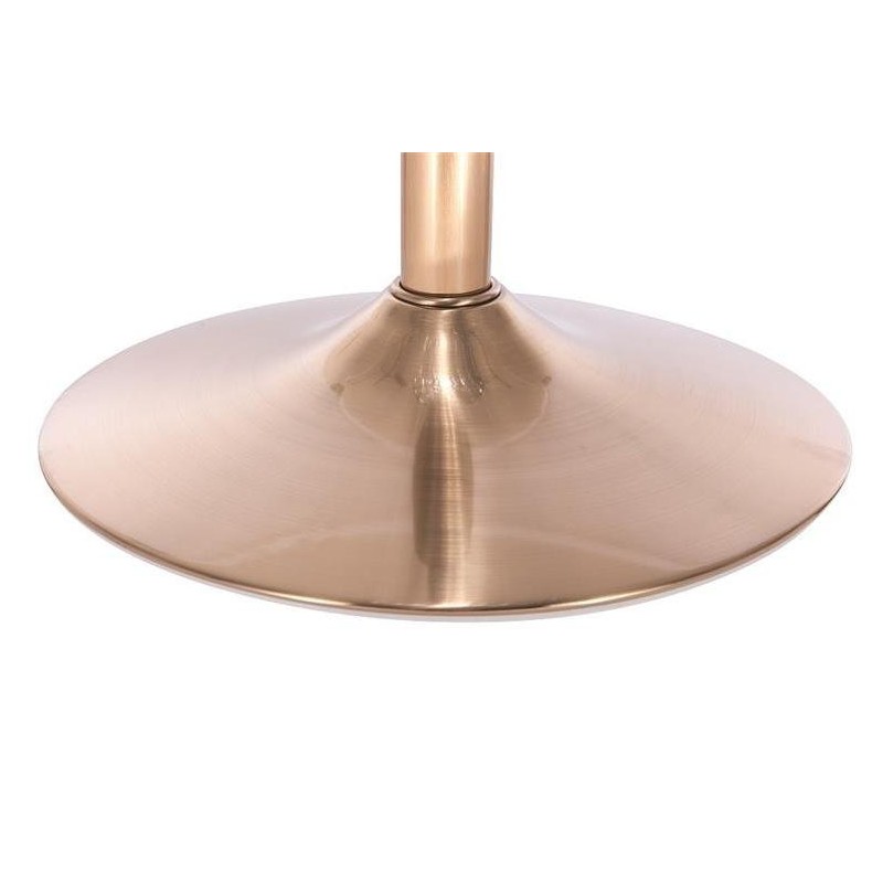 Grafitowy welurowy fotel złota podstawa