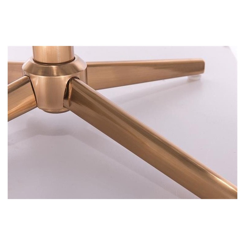 Velour steel-gray chair gold base