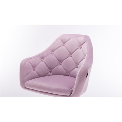 Lavender velvet chair gold casters