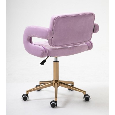 HOKER SURF K WRZOSOWY WELUR ZŁOTA PODSTAWA -Hokery barowe- 