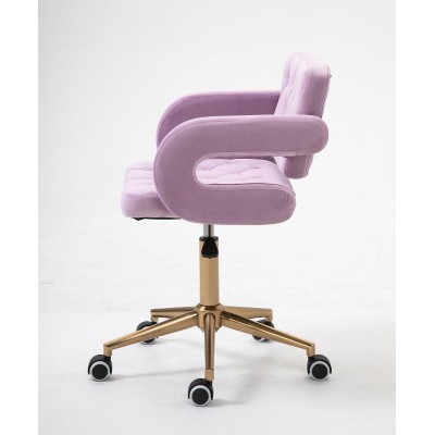 HOKER SURF K WRZOSOWY WELUR ZŁOTA PODSTAWA -Hokery barowe- 